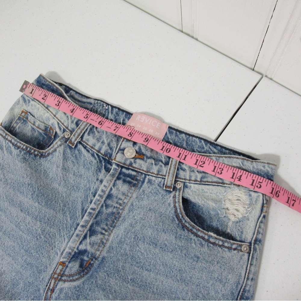 Revice Distressed Straight Leg Denim Jeans Size 28 - Picture 12 of 17